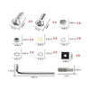 Enhanced License Plate Security Anti Theft Stainless Steel Screws