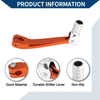 Honda CRF150F Folding Gear Shifter Lever Orange Silver Tone (03–17)