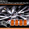 Honda, Toyota M12x1.5 Tire Wheel Locking Nut & Socket Key