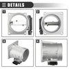 Ford E-150 E-350 (1997-2000) Silver Tone Air Flow Sensor Meter