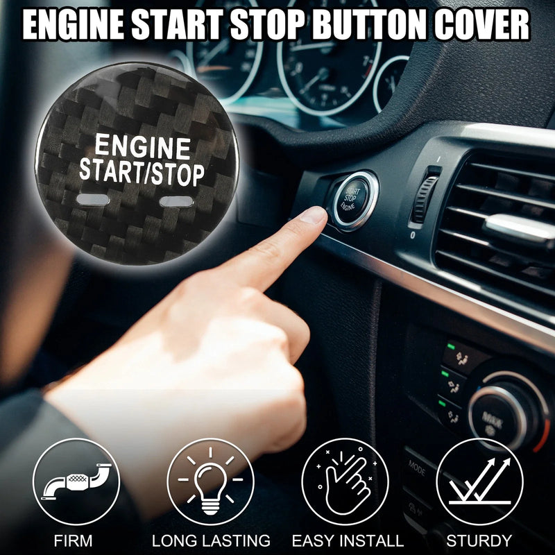 Chevrolt Engine Start Stop Button Cover Sticker Black
