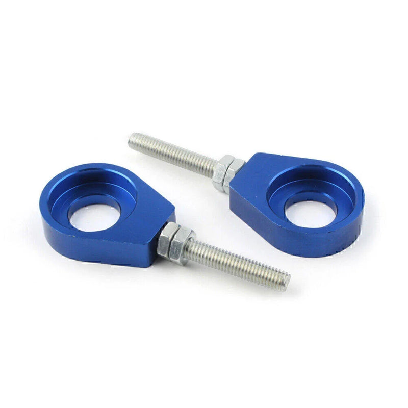 Dirt Bike Quad ATV CRF50 SSR Blue 15mm Chain Adjuster Tensioner Blocks