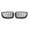 BMW 1 Series E81 E82 E87 E88 (2007-2013) Gloss Black 2 x Front Kidney Grille