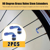 Motorcycle Blue 2 x 90 Degree Tire Valve Stems