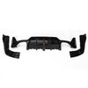 23-24 BMW 3 Series G20 Gloss Black Rear Lower Diffuser with LED Light