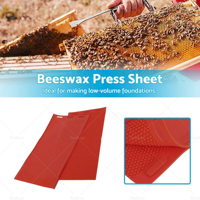 DIY Silicone Comb Mold Beekeeping  Soft Red Beeswax Wax Sheets