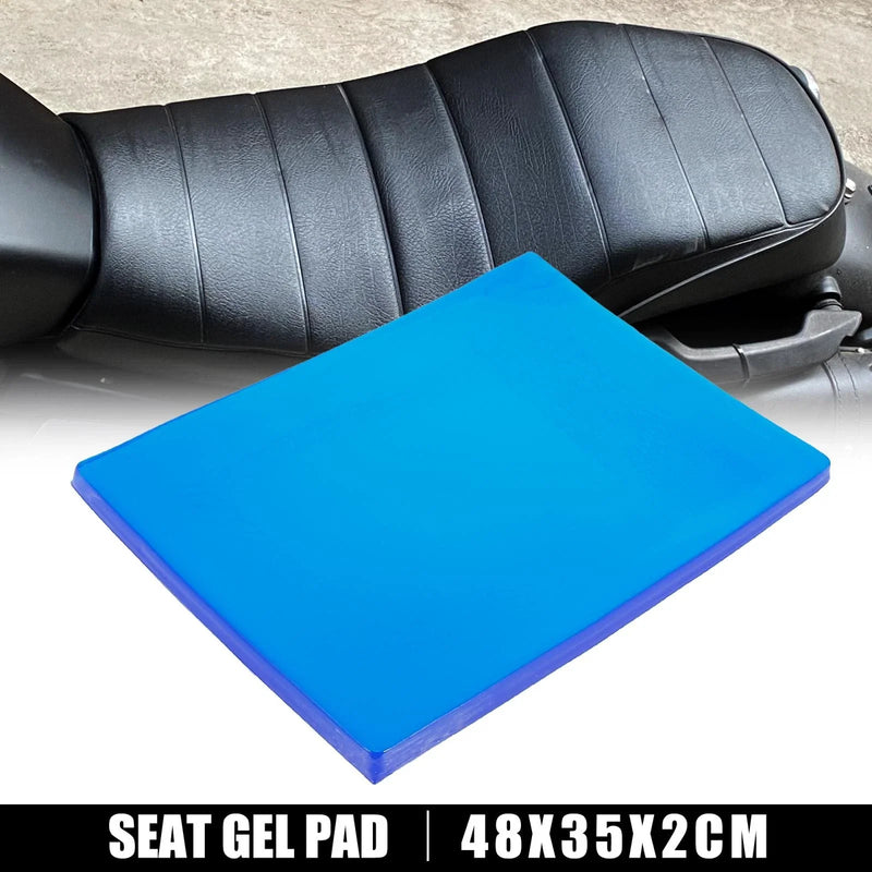 Motorcycle Seat Gel Pad Shock Absorption Mat Soft Cushion 48x35x2cm