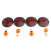 Harley Road King Turn Signal Light Lens Cover w/ Amber Bulbs (94-10)