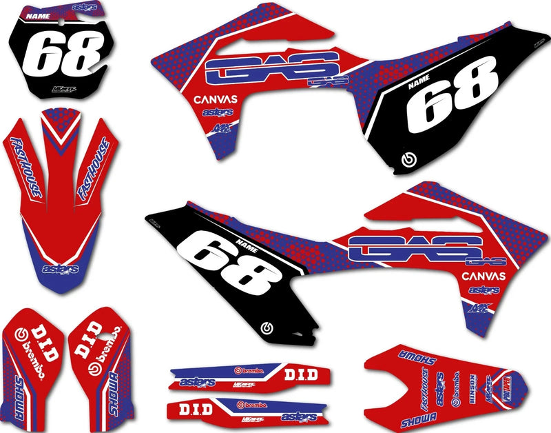 Gas Gas MC 2021-2023 Graphics Decals Stickers