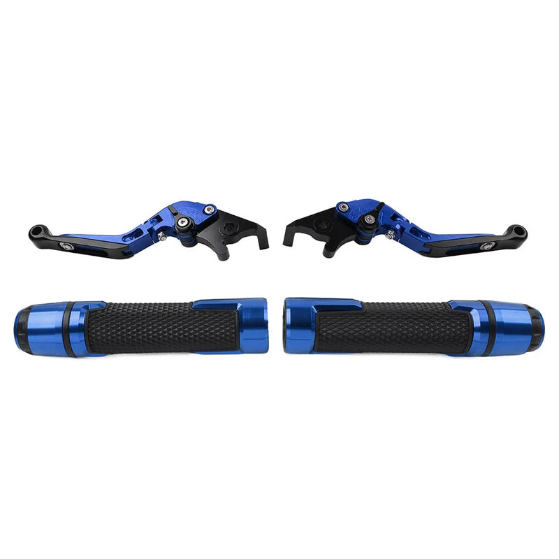 BMW G310R G310GS Blue Extendable Brake Clutch Levers Grips Set (2017-2023)