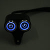 Motorcycle LED Motor Switch ON/OFF Headlight Fog Light Handlebar 22mm 7/8"