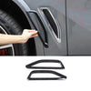 BMW X5 Black Side Fender Air Vent Trim Covers (2019-2022)