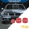 BMW F10 (2011-2016) - 3 Pcs AC Radio Volume Control Knob Cover Ring