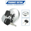 Honda Shadow Motorcycle Lock Fuel Tank Filler Cover Set with 2 Keys
