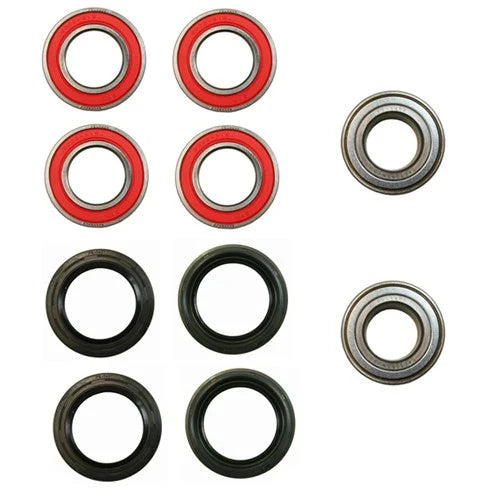 Yamaha Big Bear 400 4x4 IRS Front & Rear Wheel Bearings Seals (2007–2012)