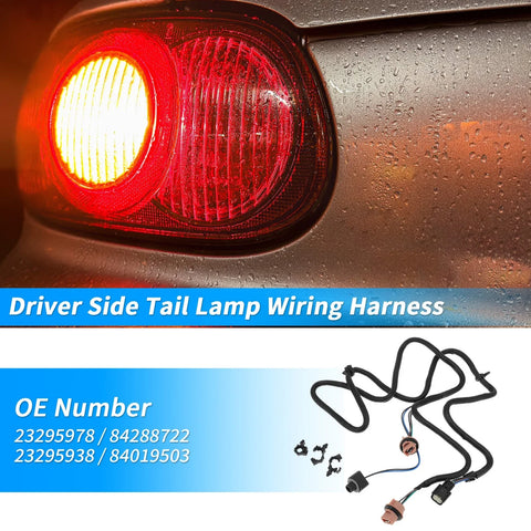 Chevrolet Silverado Driver Side Tail Lamp Wiring Harness (2016-2019)