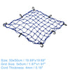 2 x Motorcycle Cargo Net 50x50cm Luggage Netting with 8 Hooks Blue