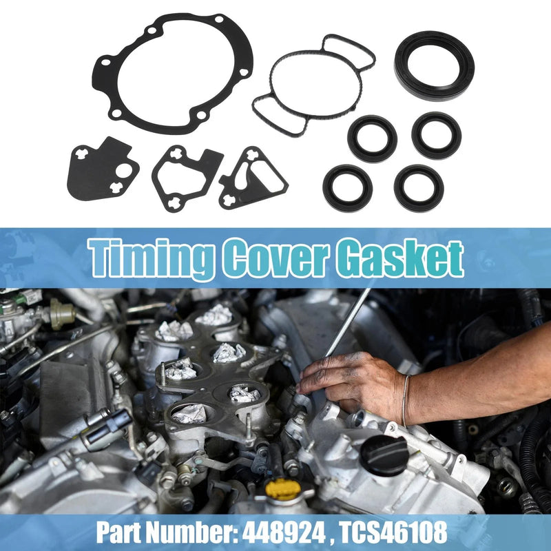 Cadillac SRX STS & GMC Acadia Timing Cover Gasket & Seal Set 3.6L