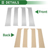 Ford F-250 (1999-2014) Silver Tone 4 Pcs Door Pillar Window Trim
