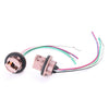 Brake Signal Light Wiring Harness & Socket 2 x 7441 7443 7444 T20 LED Bulbs
