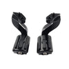 Harley Touring Electra Glide Black Rear Passenger Pedal Mounts (93-24)