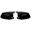 BMW 5-Series F10 F11 2 x Gloss Black Side Mirror Cover Caps (2010-2013)