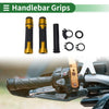 Make Model 2 x 7/8" 22mm Motorcycle Hand Grips Cover Gold Tone