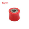 Motorcycle ATV Quad 10mm Chain Roller Pulley / Tensioner Wheel Guide Red /