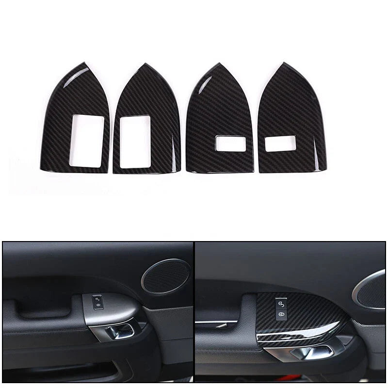 Range Rover Sport 2014-2018 Carbon Look Safety Door Lock Buttons Cover Trim