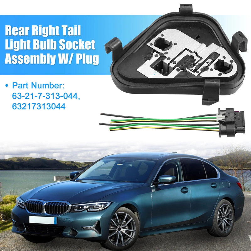 BMW 1 Set Rear Drive Side Tail Light Rear Panel Socket Plug