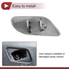Volvo XC60 (2009-2013) White Front Left Bumper Trim Nozzle Cover