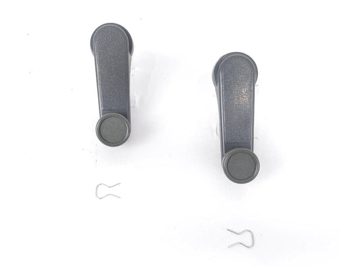 Nissan Navara D21 D22 Patrol 2 x Grey Window Winder Handles (1986-2004)