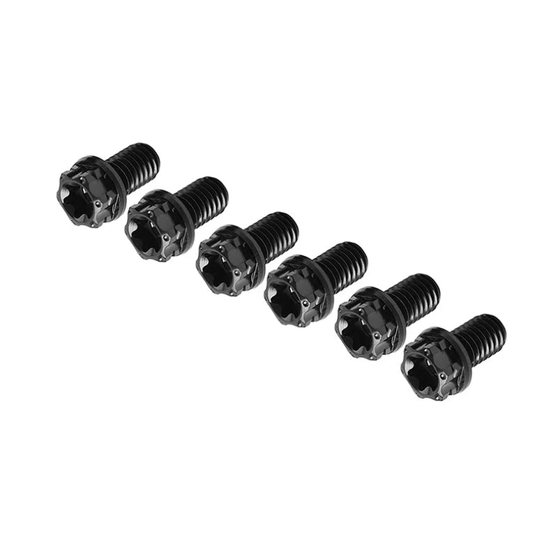 Motorcycle Bike 6pcs M8x35mm Titanium Torx Head Flange Bolts
