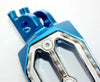 Honda CRF250 CNC Blue Stainless Foot Pegs (2004-2023)