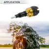 Motorcycle 12mm Aluminum Slider Frame 1 Set Gold Tone