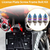 Universal Motorcycle License Plate Screws Cover 45mm