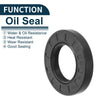 All Makes Oil Seal / 35x62x10mm / NBR Black Rotary Shaft Seal 5Pcs