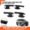 Isuzu MU-X SUV Matte Black Door Handle Bowl Insert Cover Trim (2021-2023)