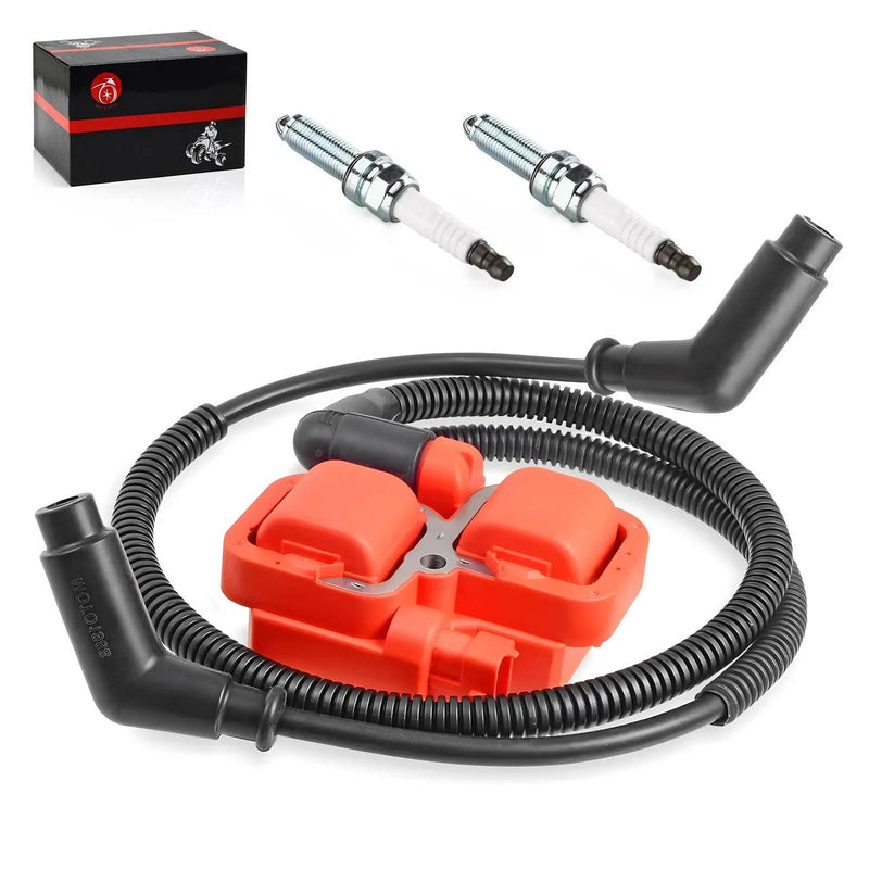 Can-Am Maverick 1000 2x Ignition coil & Spark plug w/Wire Cap (2014–2015)