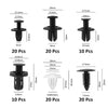 Bumper Door Trim Panel Fasteners - Mixed Size 100x Push Retainer Pins