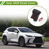 Lexus ES300h 2018-2023 Pebbled Black Red Car Gear Shift Knob Cover