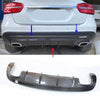 Benz GLA-Class X156 2014-2016 Real Carbon Fiber Rear Bumper Diffuser Lip