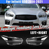 Infiniti Q50 Front Left Right Headlight Lens Covers (2014-2021)