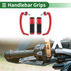 Motorcycle Hand Grips End Bar Covers Red