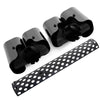 Defender 110 130 90 (2020-2024) - 3 x Tailpipes Black Tail Pipe Exhaust