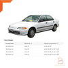 Honda Civic Chrome Outer Door Weatherstrip Seal (1992-1995)