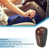 Toyota Land Cruiser Prado Gear Shift Knob / Red Wood Pattern /