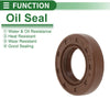 Make Model Oil Seal 20x35x8mm FKM Rubber High Pressure Brown 5 Pcs