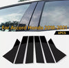 Honda Accord 6pcs Glossy Black Window Pillar Trim Cover (2018–2021)