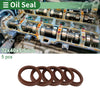 Make Model Oil Seal 32x40x5.5mm FKM Rubber Brown 5 Pcs